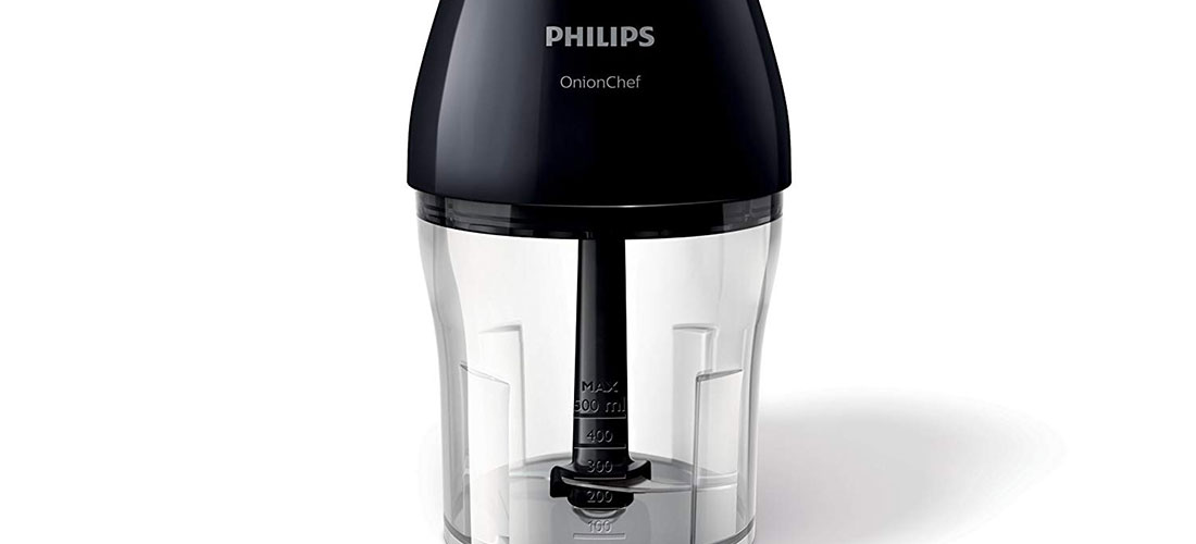Philips HR2505/00 Onion Chef Blanc Hachoir Multifonctions 2 Accessoires 2 Vitesses 