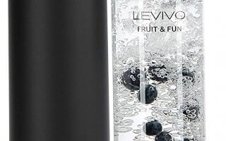 LEVIVO Machine à gazéifier Slim Fruit - Fun, bouteille de